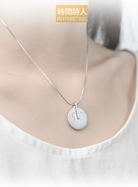 时间小OPARK银镀金原创旋转项链