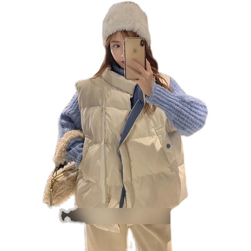 秋冬装日系外搭棉衣棉服马甲外套女设计感小众叠穿网红马夹背心女,淘宝优惠券,粉丝福利购,淘宝优惠卷