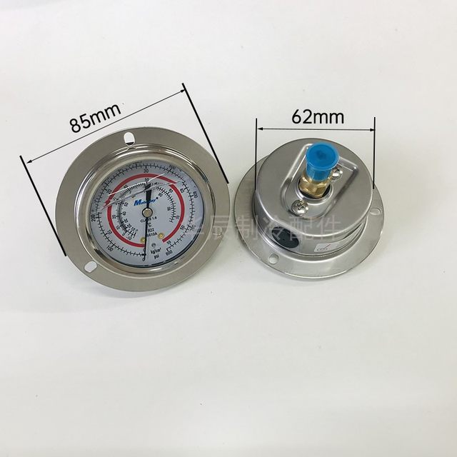 Shock-resistant high and low pressure oil gauge pressure gauge R22R/410A