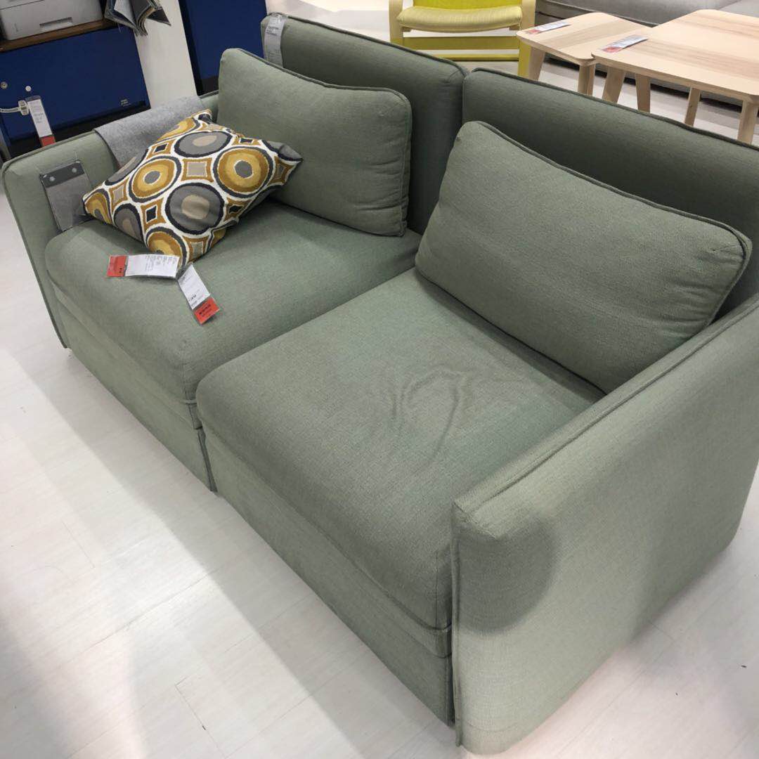 国内宜家瓦伦图 小户型双人沙发简约现代布艺小沙发ikea家居代购