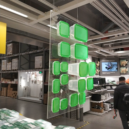 Домашний Ikea Home Shanghai Ikea Покупка Food Food Box 17 -Piece Food Fresh -Horebing Box Holrigrator Fresh -Heating Box