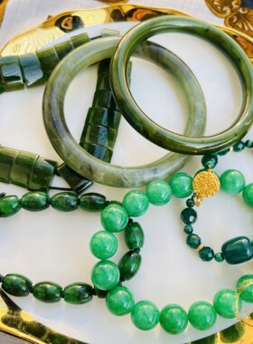 日本进口vintage碧玉玛瑙古董