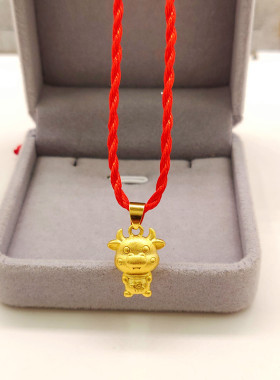 吊坠沙金生肖男女款镀金