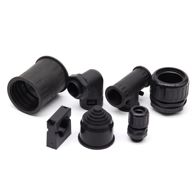 Nylon plastic corrugated pipe fittings