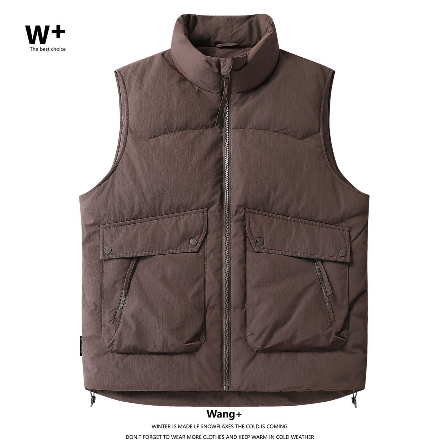 冬季美式潮流工装无袖羽绒马甲男女同款宽松休闲百搭立领户外上衣,淘宝优惠券,粉丝福利购,淘宝优惠卷