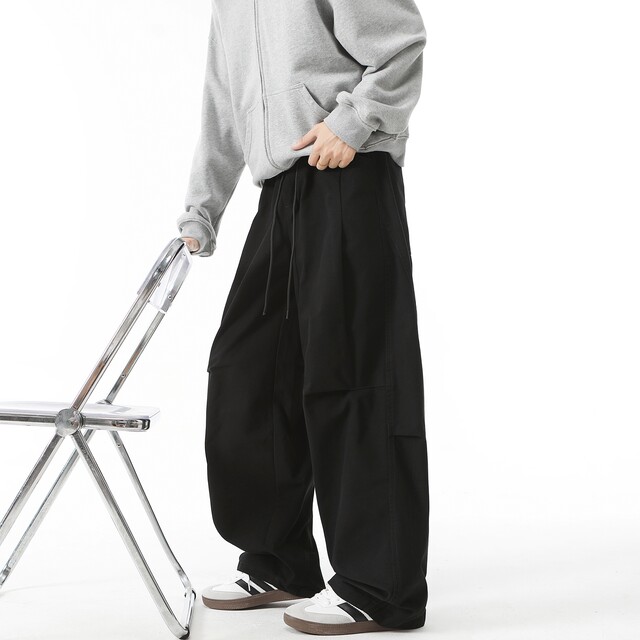Spring and Autumn 300g Heavyweight Japanese Workwear Wide Leg Pants for Men