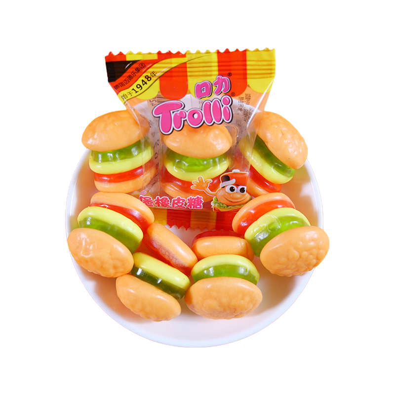 德国Trolli口力汉堡橡皮糖网红软糖8090怀旧零食儿童节礼物糖果批 - 图3