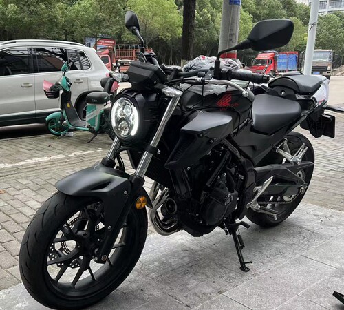 CB400F适用本田摩托车CB300R无损安装车灯cb650r圆灯大灯总成500F - 图1