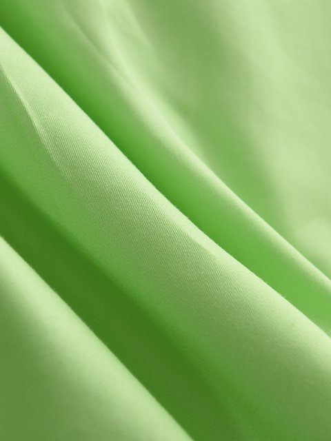 Pure cotton rounded solid color ruffled bed sheet