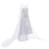 Детское платье, наряд маленькой принцессы, длинная летняя белая юбка, «Холодное сердце»