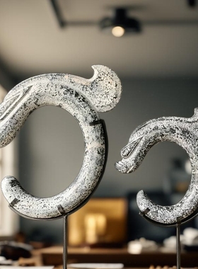 绿色桌面手工酒柜小摆件