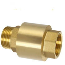 Brass 4 points 6 points 1 inch internal and external tooth vertical check valve spring double external wire stop inverse valve water pipe anti-backflow valve