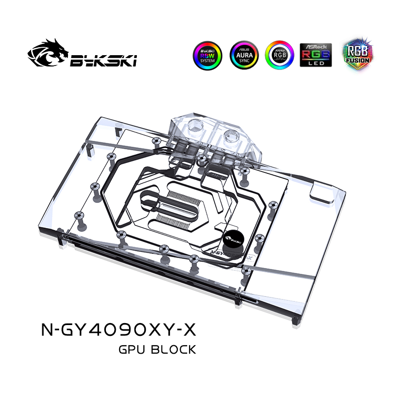 Bykski N-GY4090XY-X显卡水冷头影驰 GeForce RTX 4090星耀-图1