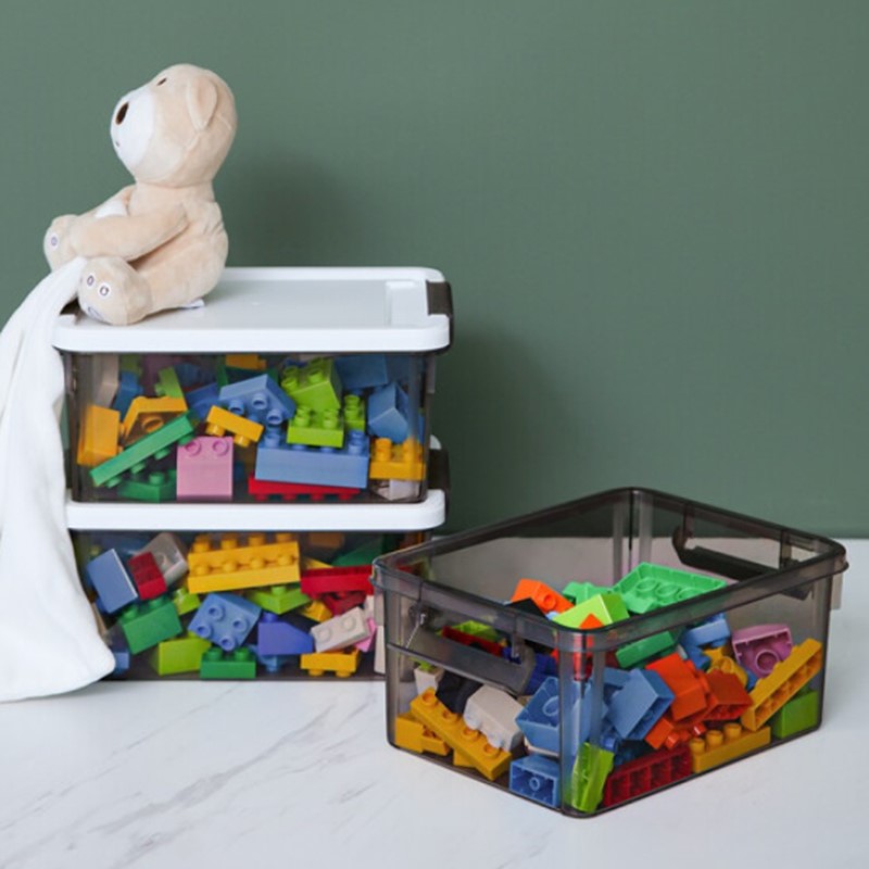 禧天龙收纳箱塑料透明整理箱办公学习用品收纳盒玩具储物箱子大号-图1