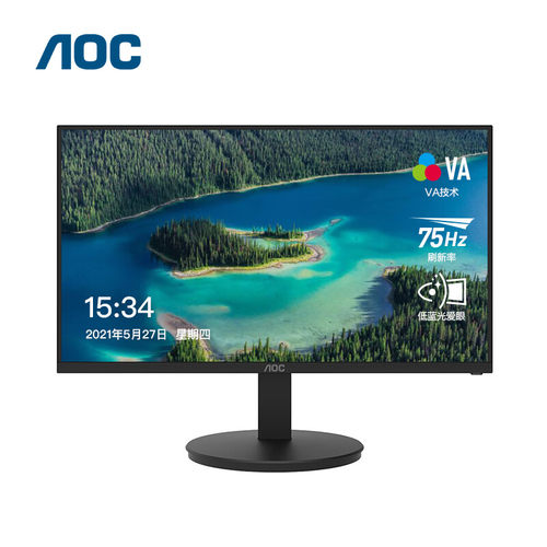 AOC21.5寸高清低蓝光护眼显示屏24英寸办公商用电脑显示器可壁挂 - 图3