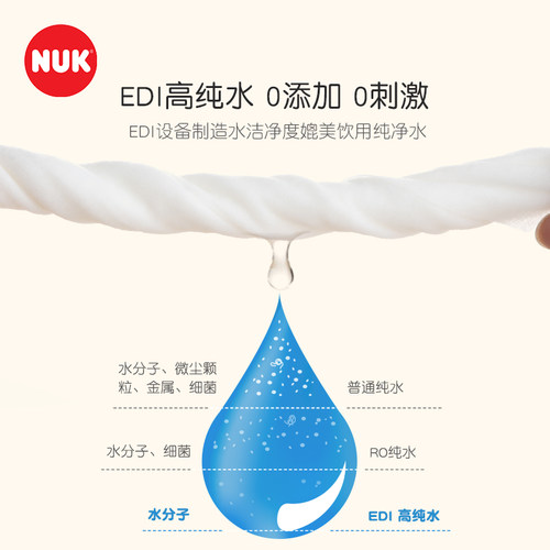 NUK婴儿湿巾宝宝新生儿手屁湿巾加厚家用外出湿纸巾大包80*5包-图1