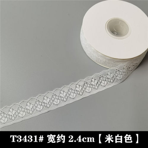 T3431# 台版蕾丝花边辅料薄款超仙透纱波浪点点diy娃衣蕾丝边辅料 - 图1