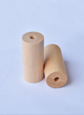 diy饰品配件原木色通孔烟管儿童