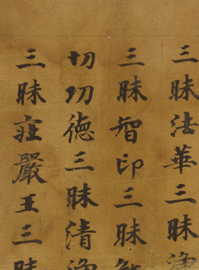 敦煌 妙法莲华经手稿残卷 小楷字帖 书法文献 纸本绢布 微喷复制