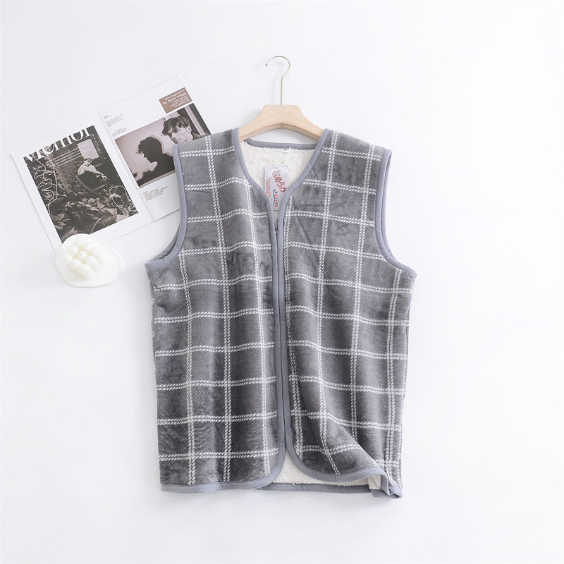 仓库清仓外贸原单出口日本男士中老年人羊羔绒保暖背心坎肩大码加,淘宝优惠券,粉丝福利购,淘宝优惠卷