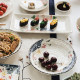 Hand-painted Fengxia Color Japanese Tableware Ceramic Sushi Plate