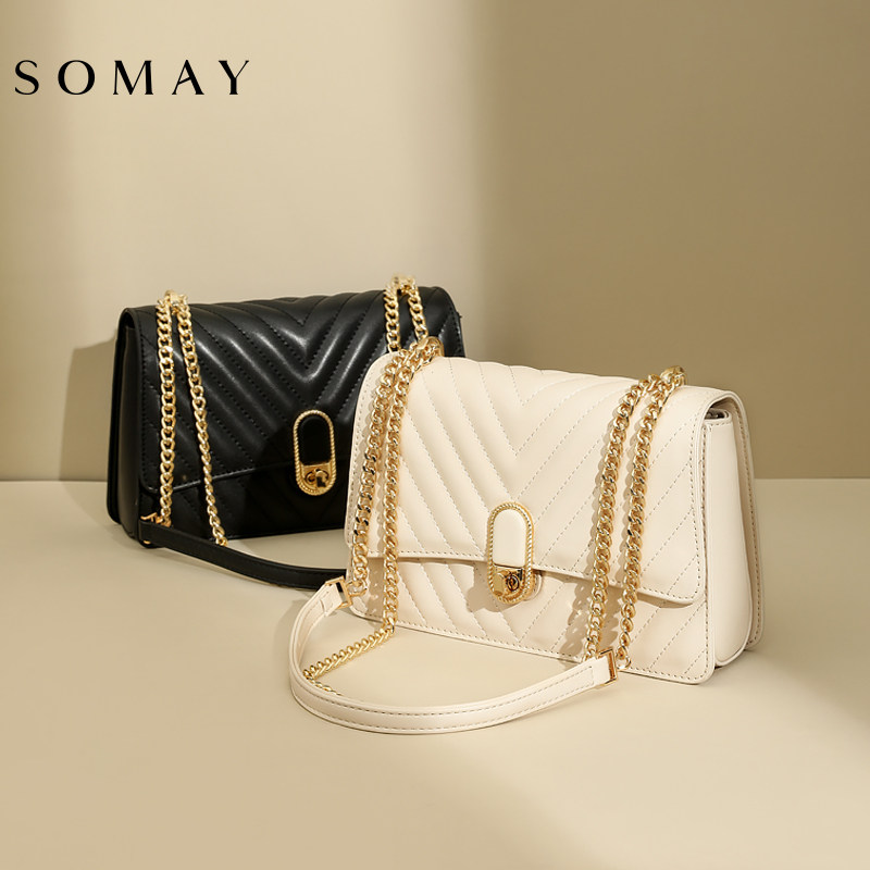 2022新款潮夏季百搭质感链条包包 somay女士包袋