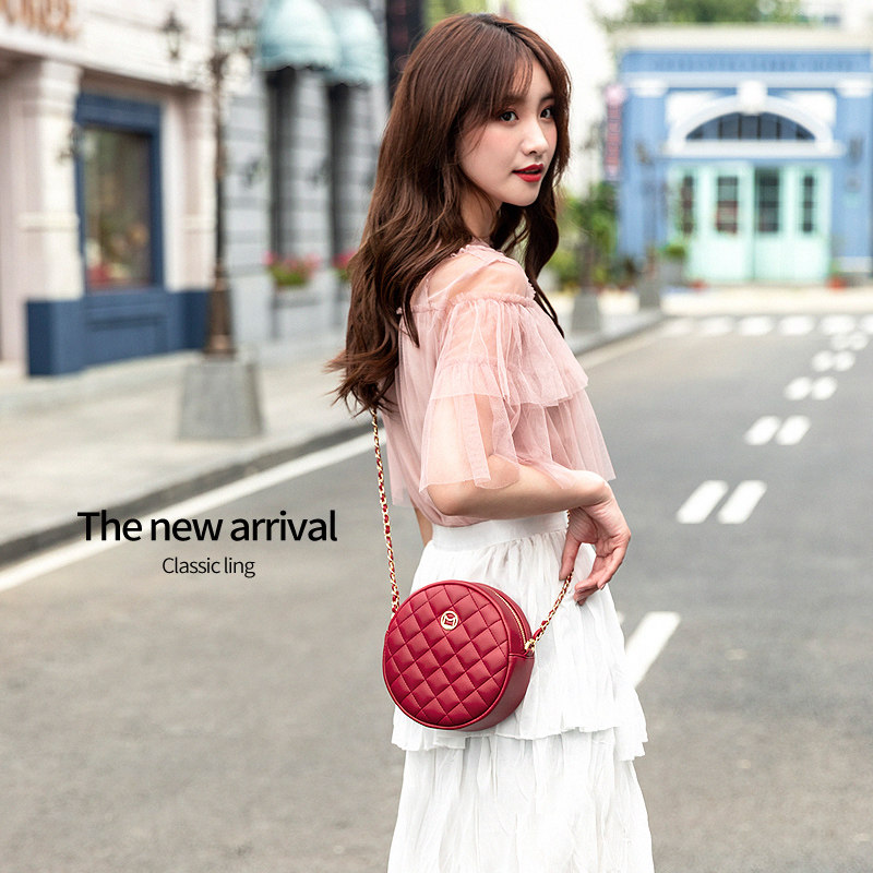 somay红色2020新款ins小链条包包 somay女士包袋