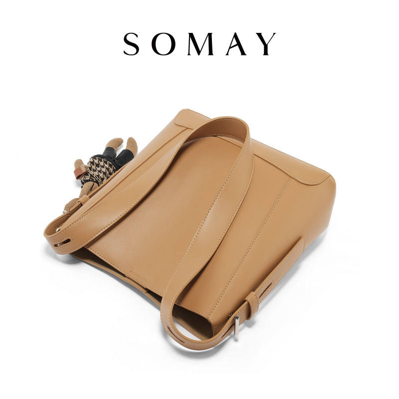 水桶包包2021新款潮秋冬百搭斜挎包 somay女士包袋