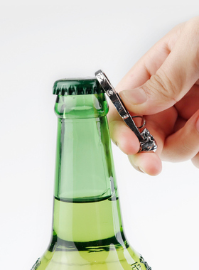 钛钢开瓶器男士夜店啤酒饰品吊坠