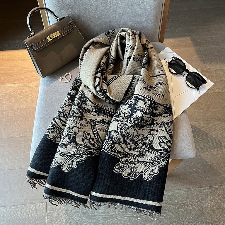 经典欧美风加厚格子战马双面仿羊绒围巾女冬季流苏保暖大披肩围脖,淘宝优惠券,粉丝福利购,淘宝优惠卷