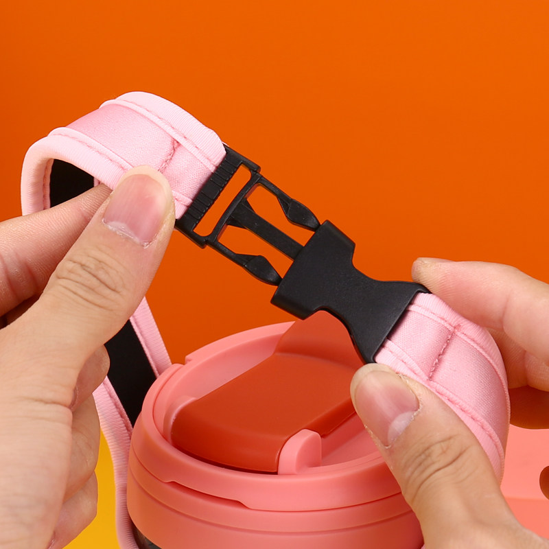 随行杯杯套 咖啡杯玻璃杯手提斜挎背带防摔保护套水杯袋350-500ml,淘宝优惠券,粉丝福利购,淘宝优惠卷