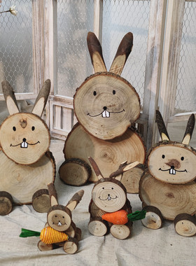 木拾忆木制卡通创意幼儿园摆件