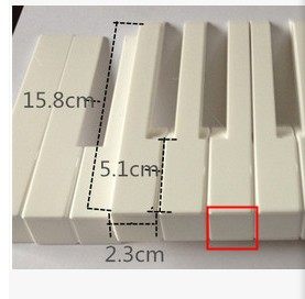 盛源厂家直销钢琴配件 白键皮 键盘配件 钢琴维修配件 钢琴白琴键 - 图1