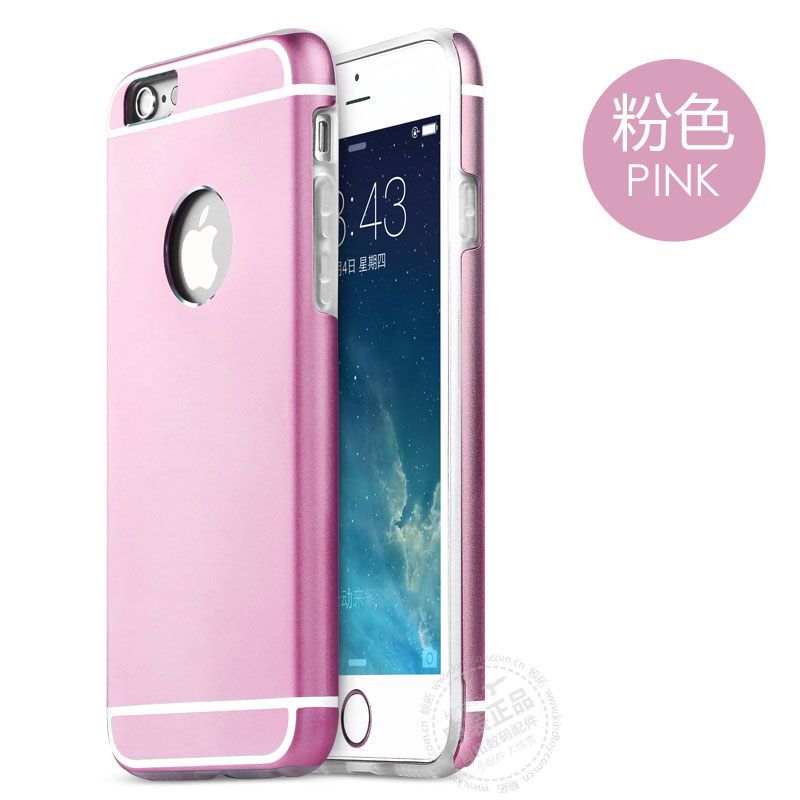iPhone6手機殼 金屬邊框矽膠4.7保護套5.5防摔外殼 6Splus手機殼