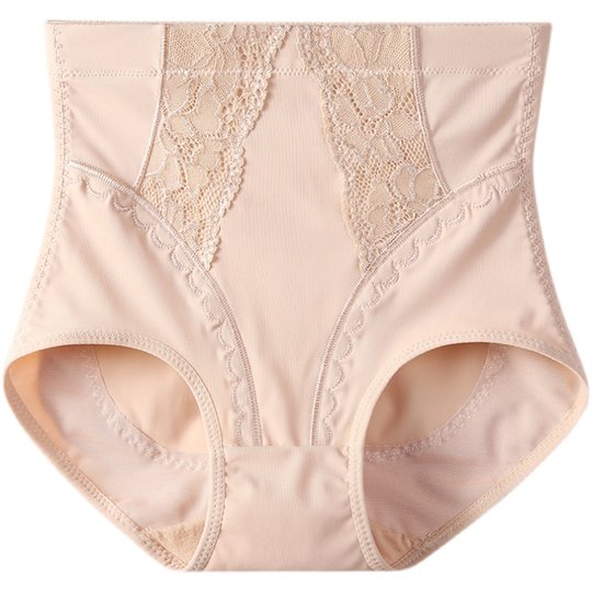 中高腰收腹内裤女士产后提臀收小肚子塑身神器纯棉裆冰丝夏季薄款