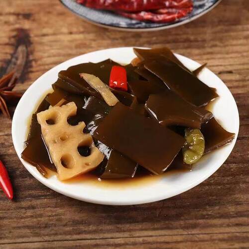 花园马越即食爽口海带片酸辣下饭菜食品酸甜口海带妹200g包子粥 - 图2