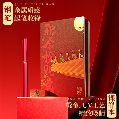 【毕业礼物】晨光故宫联名金榜题名限定礼盒学生文具套装中考高考专用文具套装手提箱初中生中性笔芯钢笔本册 - 图3