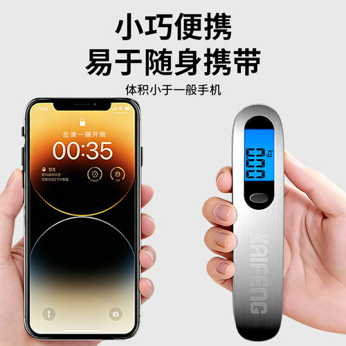 精准手提电子秤行李称便携式高精度快递称重器弹簧秤小型随身携带 - 图1