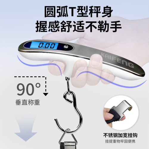 精准手提电子秤行李称便携式高精度快递称重器弹簧秤小型随身携带 - 图2