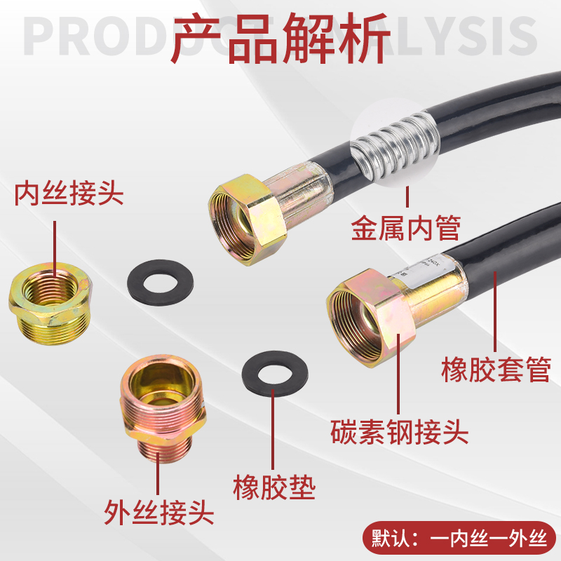 BNG防爆挠性连接管4分6分DN15穿线管DN20防爆挠性管1寸防爆软管 - 图1