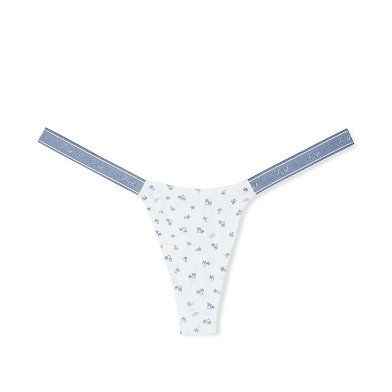 正品现货 维多利亚的秘密 PINK 全棉 logo细带腰 性感无痕低腰T裤,淘宝优惠券,粉丝福利购,淘宝优惠卷