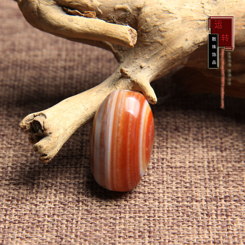 天然缠丝玛瑙一眼天珠桶珠散珠手链手串配件吊坠项链一图一物 - 图1