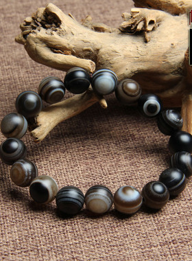 天然缠丝玛瑙药师天眼手链