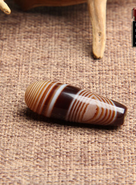 天然缠丝玛瑙天眼水滴饰品配件