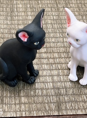 德文猫咪陶瓷摆件高温制作