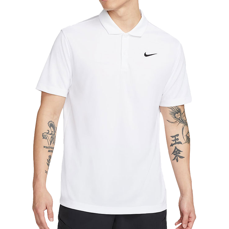 Nike耐克DRI-FIT男T恤夏季刺绣速干网球翻领运动短袖POLO衫DH0858 - 图1