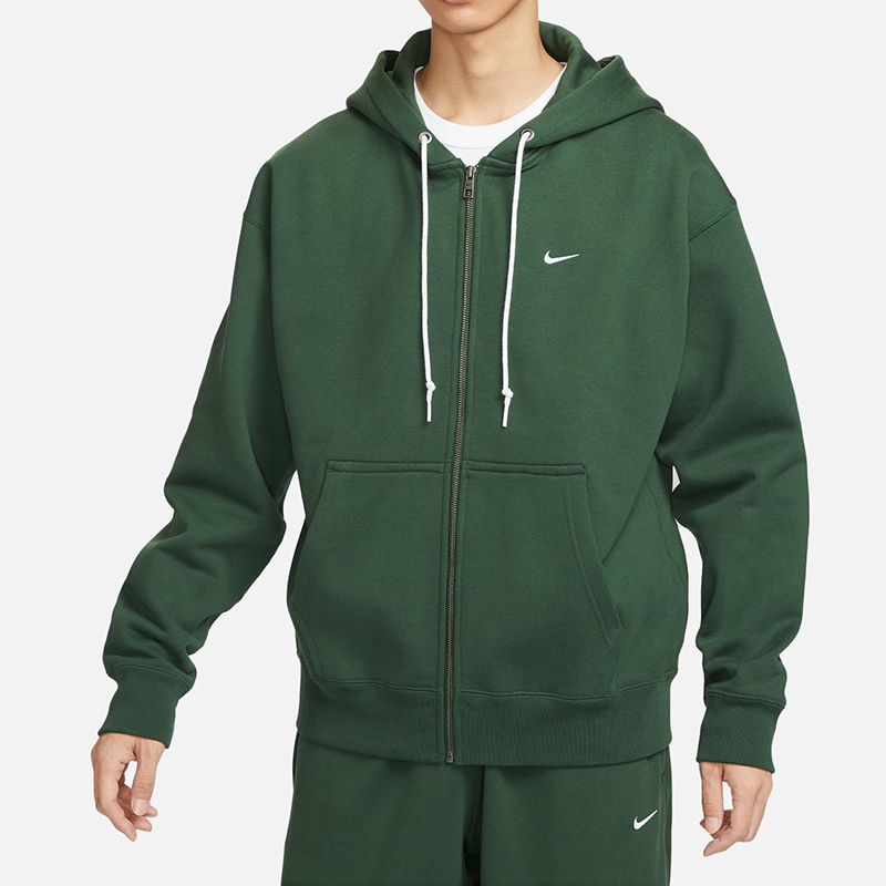 Nike耐克男款外套美式复古卫衣宽松休闲针织加绒连帽开衫DR0404 - 图2