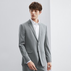 柒牌西服套装男2023秋季莱赛尔商务正装新郎结婚礼服桑蚕丝两件套