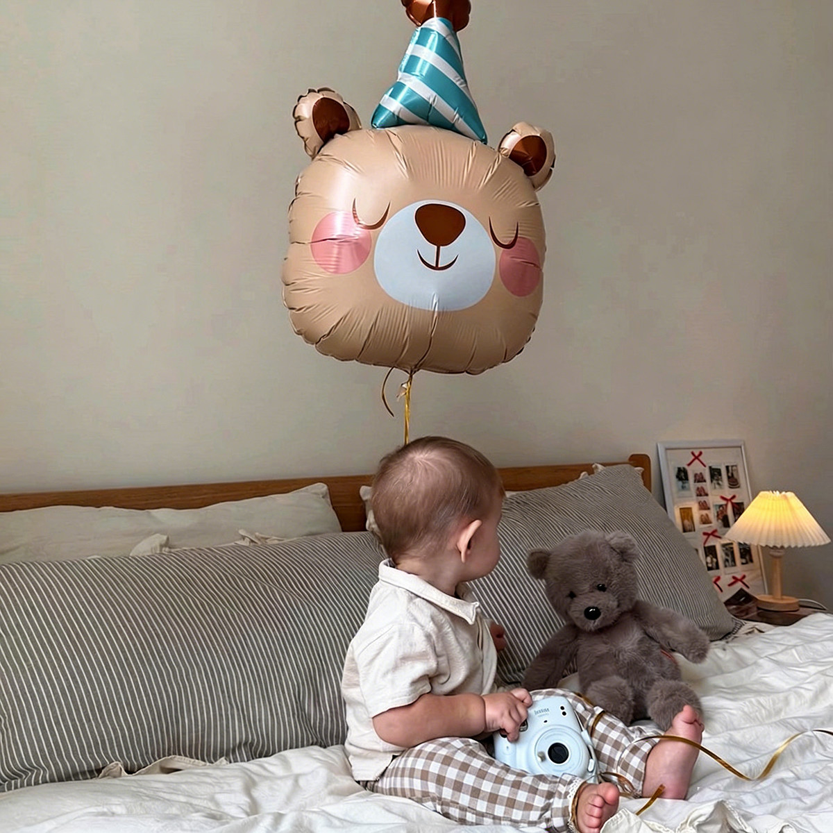 生日帽动物卡通铝膜气球宝宝早教玩具车挂饰周岁布置抓周拍照道具,淘宝优惠券,粉丝福利购,淘宝优惠卷