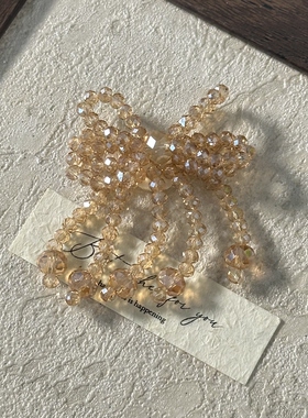 透明彩色水晶蝴蝶结鞋扣洞洞鞋配饰DIY装饰鞋花多色可选高级感